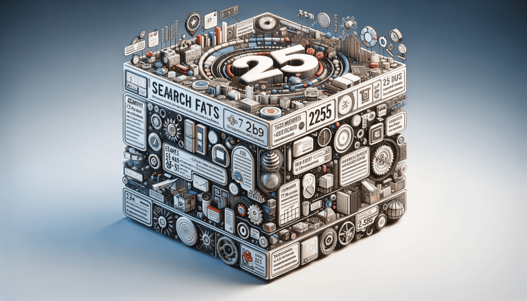 Isometric data system cube with number 25 and complex details.
