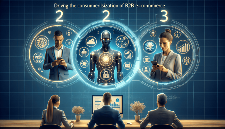 B2B e-commerce consumerization, leveraging AI, technology, and data insights.