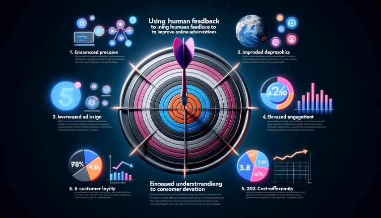 Infographic on using human feedback for better online ads.