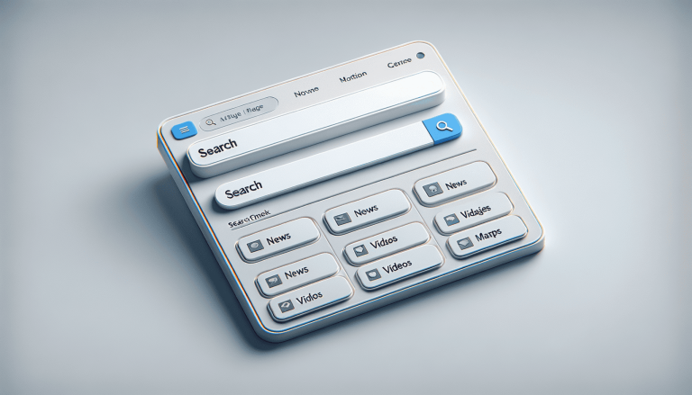 Clean, modern 3D interface for search, news, and videos.