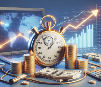 Financial growth and investment concept illustration