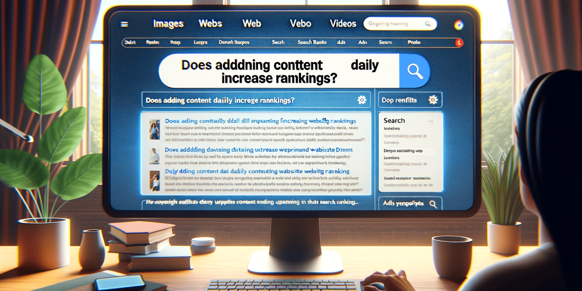 google answers if adding content daily increases rankings