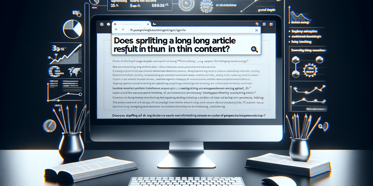 google answers if splitting a long article could result in thin content