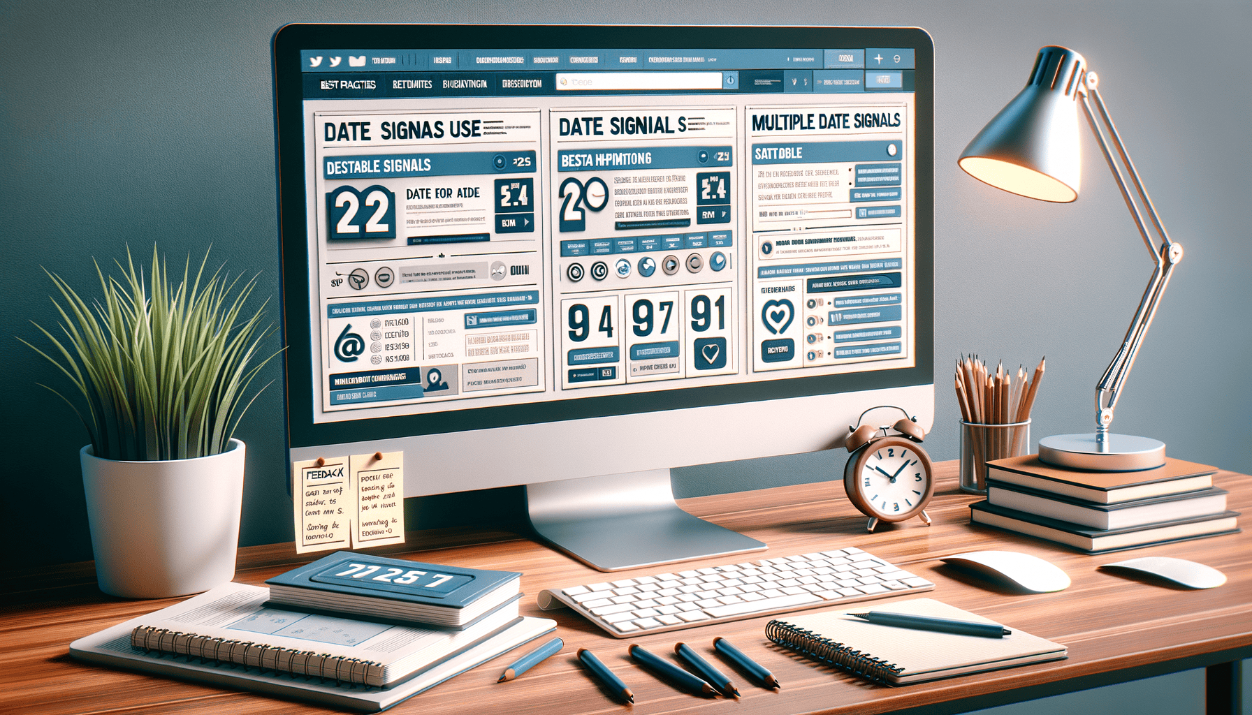 google recommends multiple date signals on webpages