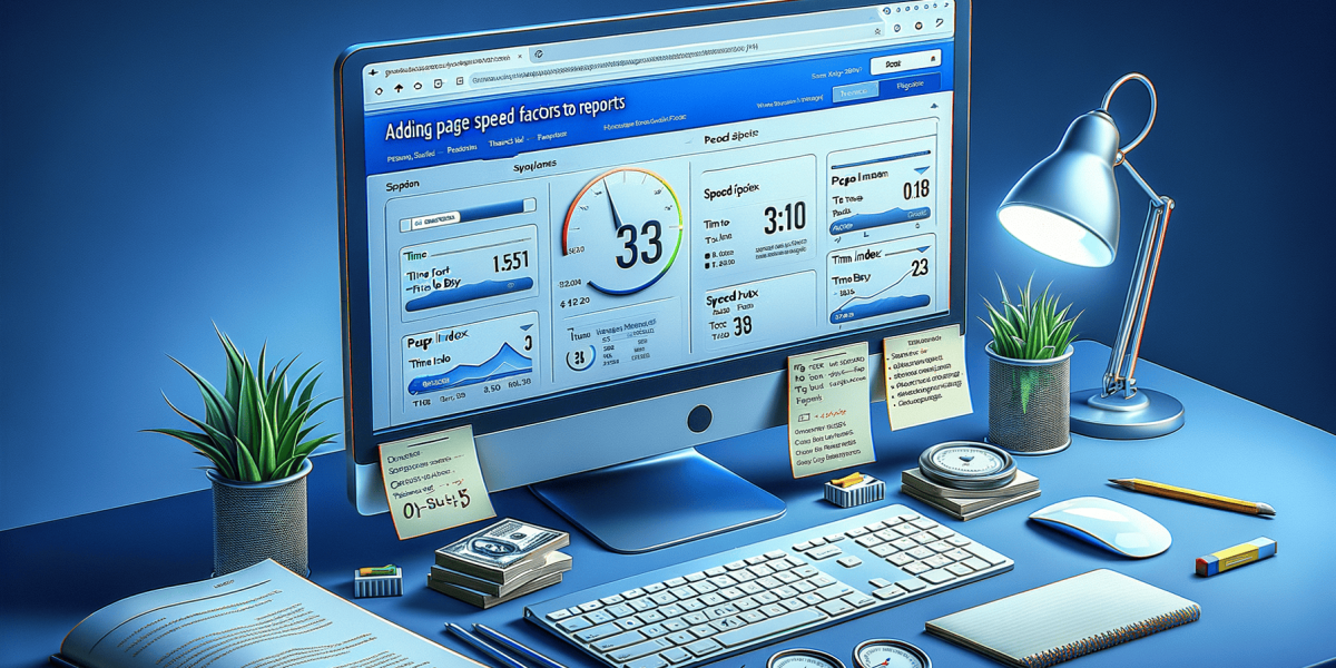 how to add page speed factors to your reports in website auditor