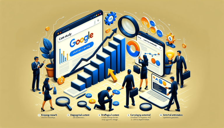 Digital marketing, SEO, and business growth strategy visualisation.