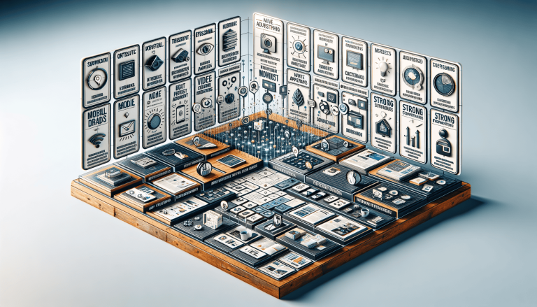 Isometric data network system with cards, icons, and glowing connections.