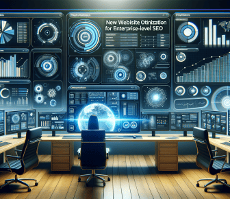 Person at futuristic data analysis centre