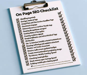 on page seo checklist