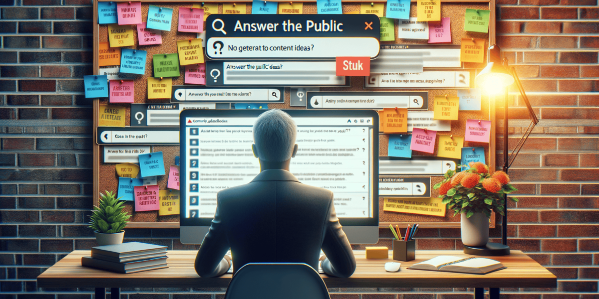 using answer the public for quick effective content ideas
