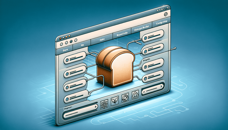Digital interface processing a single slice of bread.
