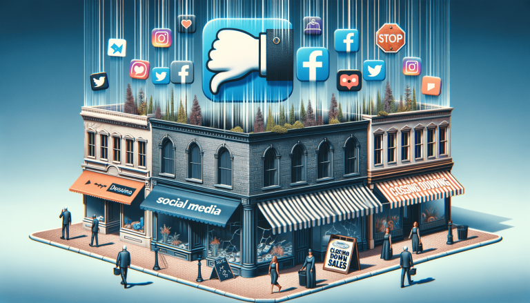 Social media 'thumbs down' causes high street shops to close.