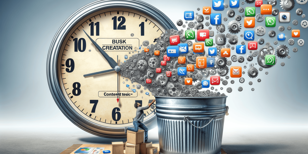 why bulk content creating for social media saves you time