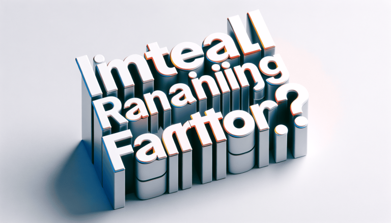 3D text displaying 'Imteall Rananiing Famttor?' with question mark.