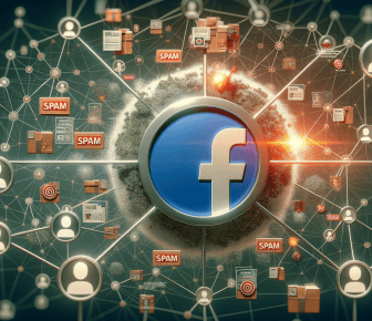 Social network connections with spam alerts