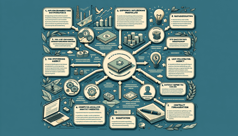 Infographic illustrating a complex business strategy or workflow.