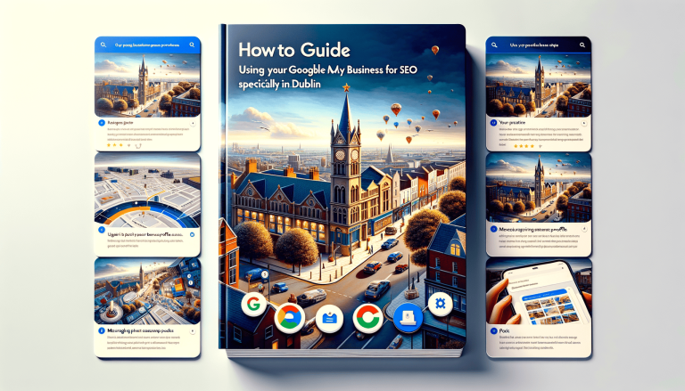 Guide to Google My Business SEO in Dublin cityscape.
