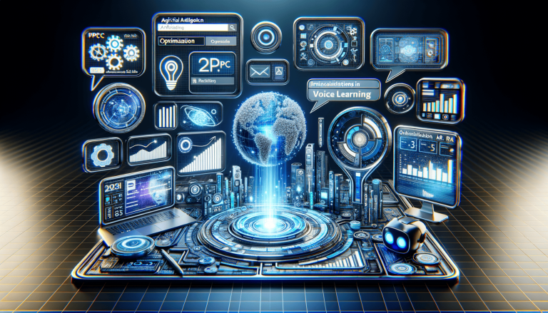 Futuristic digital interface with global data and network technology.