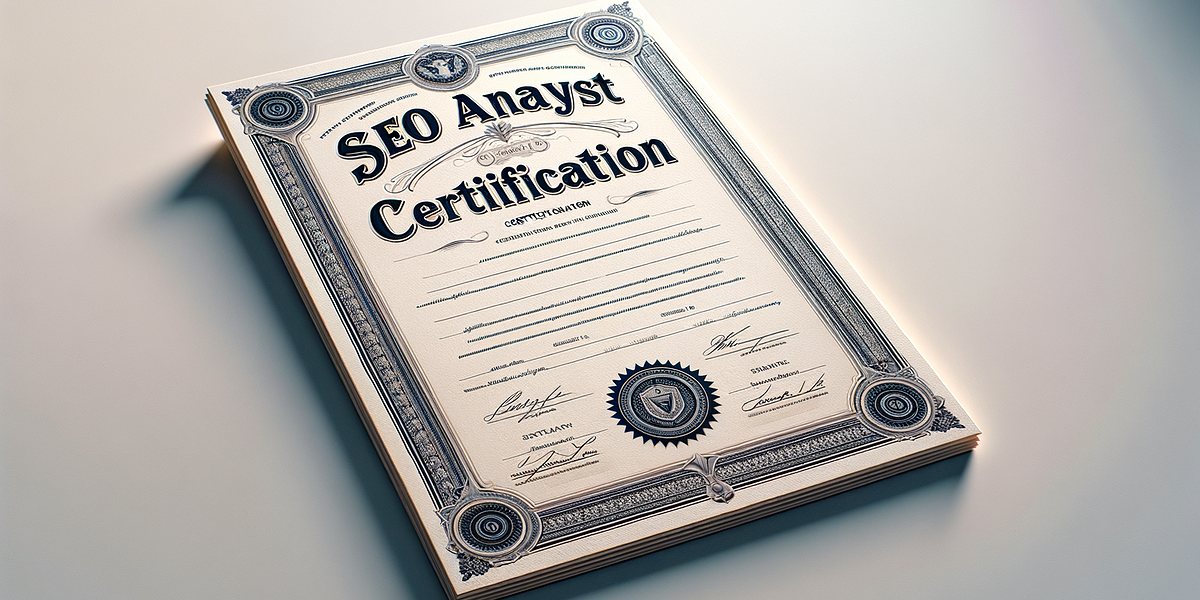 seo analyst certification