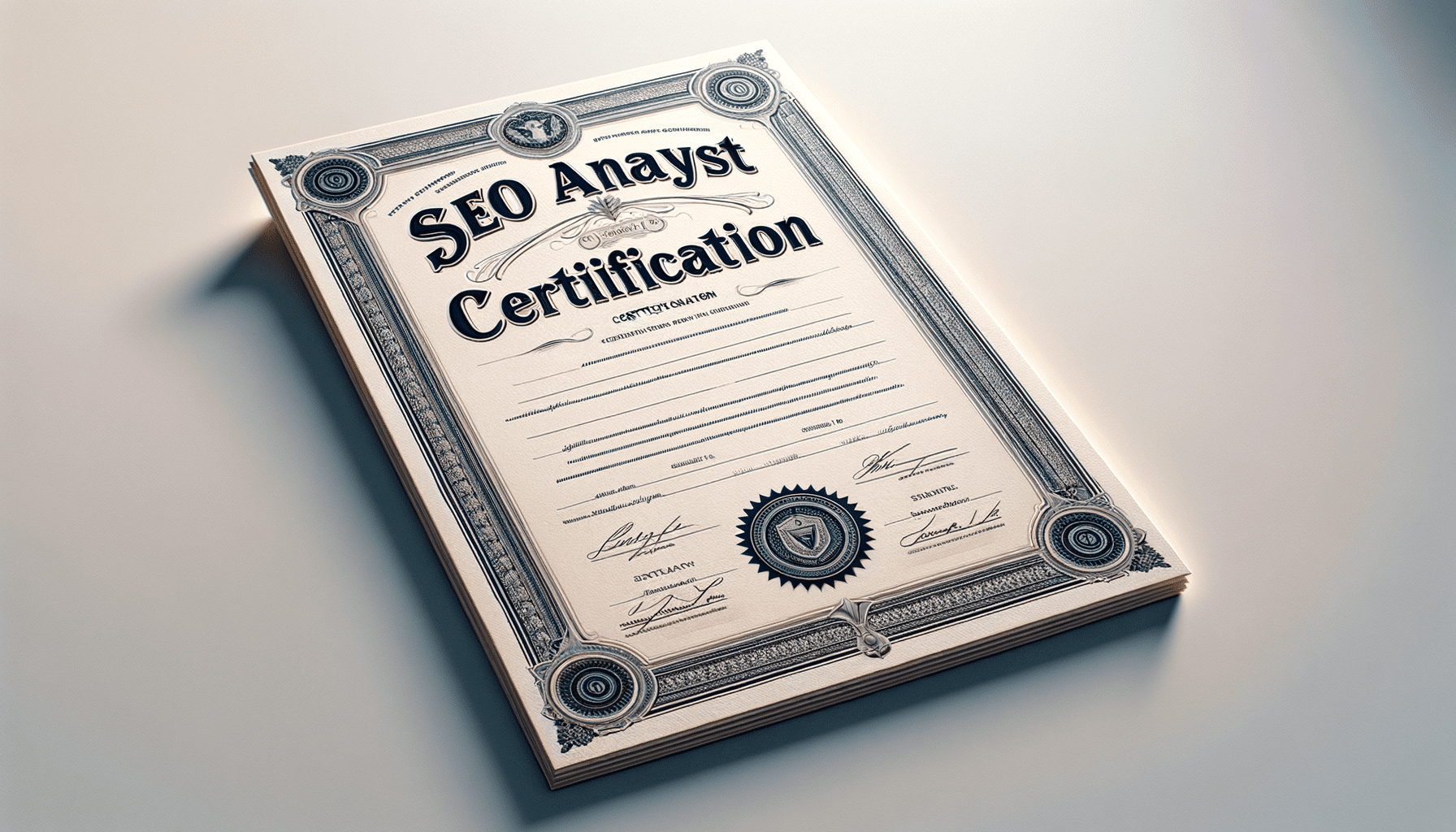 seo analyst certification