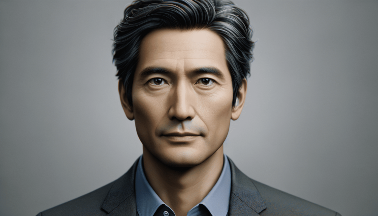 Close-up of a distinguished East Asian man in a suit.