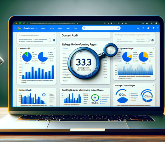 content audit in gsc identifying refreshing underperforming irish pages