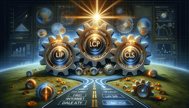 Digital gears LCP, CLS, LIP for web performance optimisation.