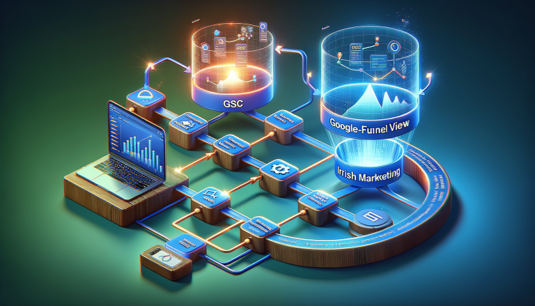 Digital marketing and SEO data analysis workflow visualisation.