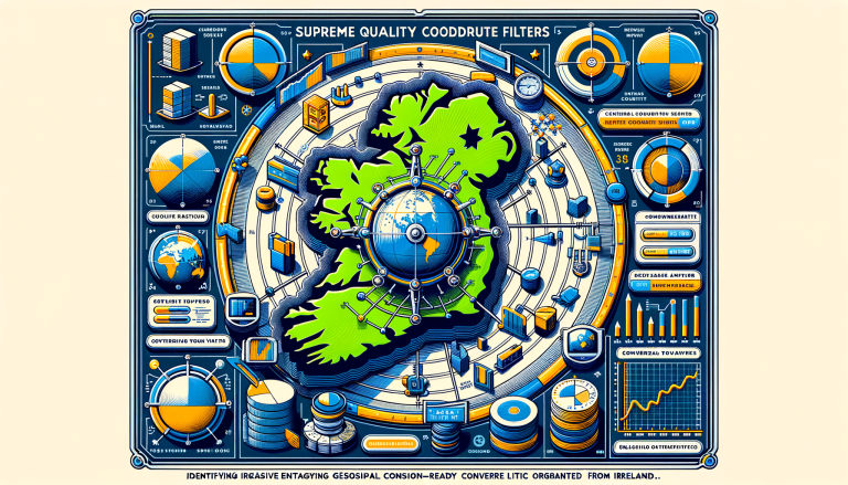 Detailed infographic of Ireland with multiple data visualisations and charts.