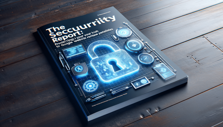 Cybersecurity report cover with glowing digital padlock and circuit design.