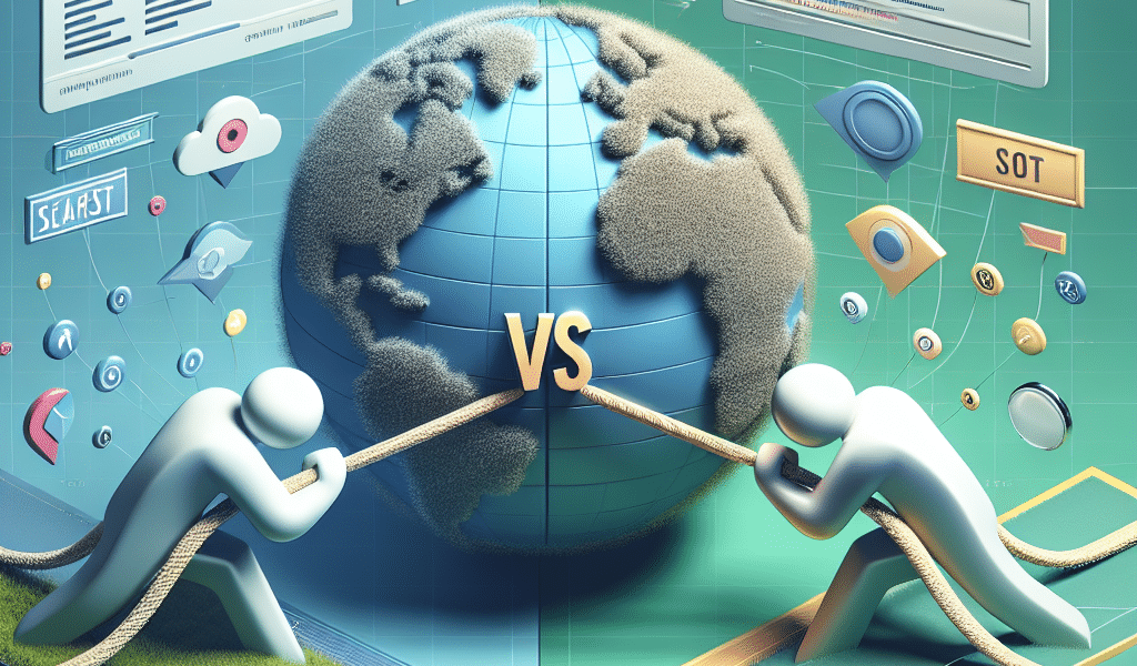 GEO vs SEO global tug-of-war for search optimisation.