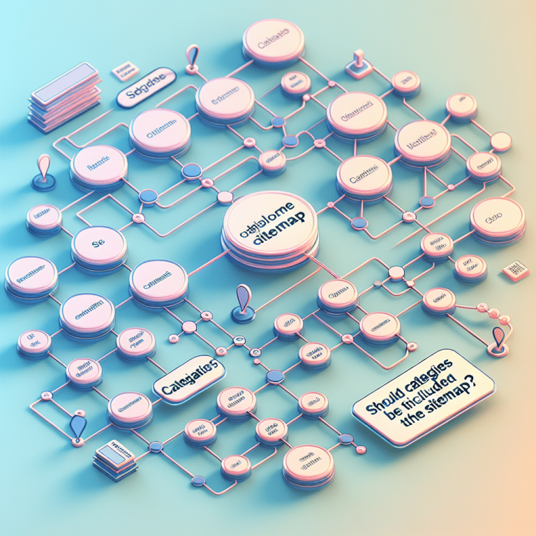 should categories be included in the sitemap
