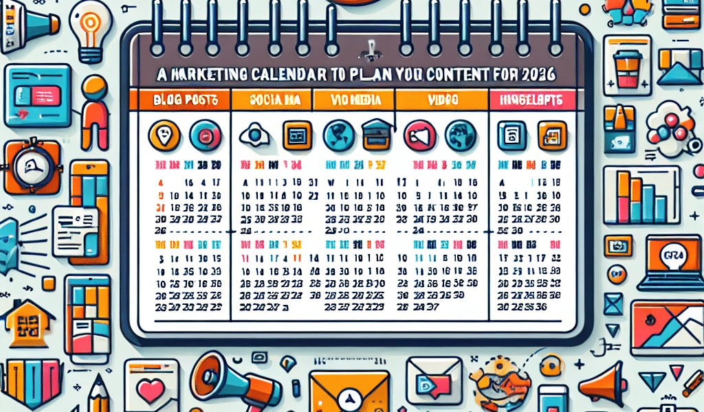 a marketing calendar template to plan your content for 2026