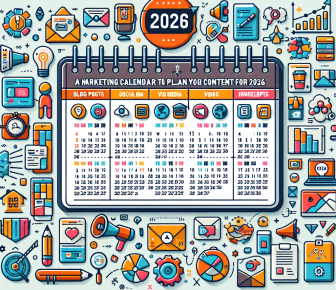 a marketing calendar template to plan your content for 2026