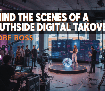 behind the scenes of a southside digital takeover globe