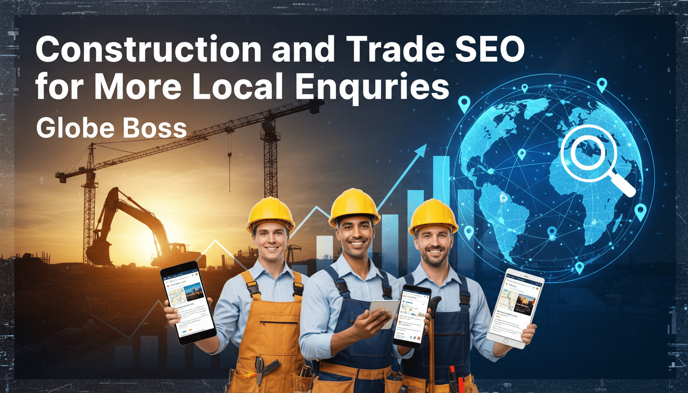 construction and trade seo for more local enquiries globe