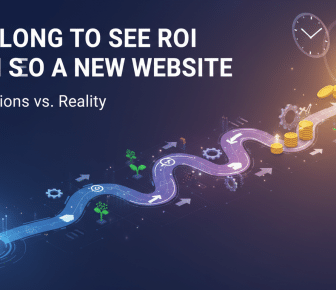SEO ROI journey for new website: expectations vs. reality.