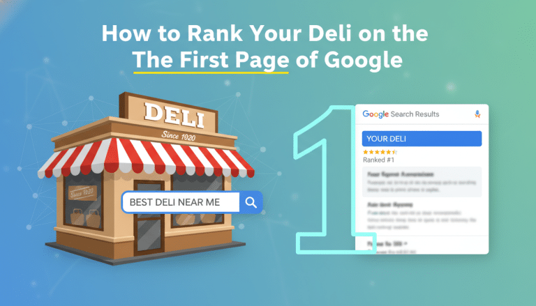 Deli ranking first on Google's search results page.