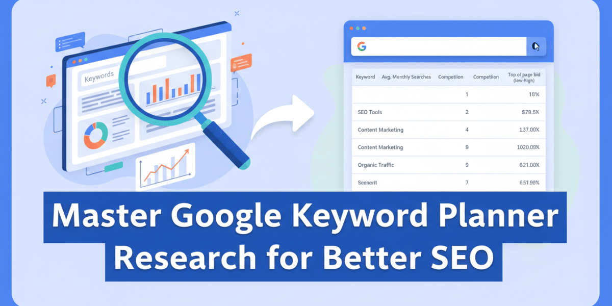 master google keyword planner research for better seo
