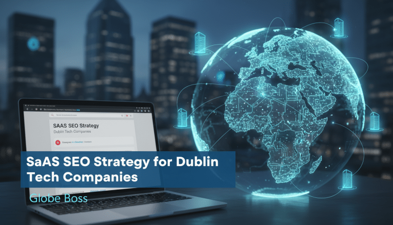 SaaS SEO strategy for Dublin tech companies with global network.