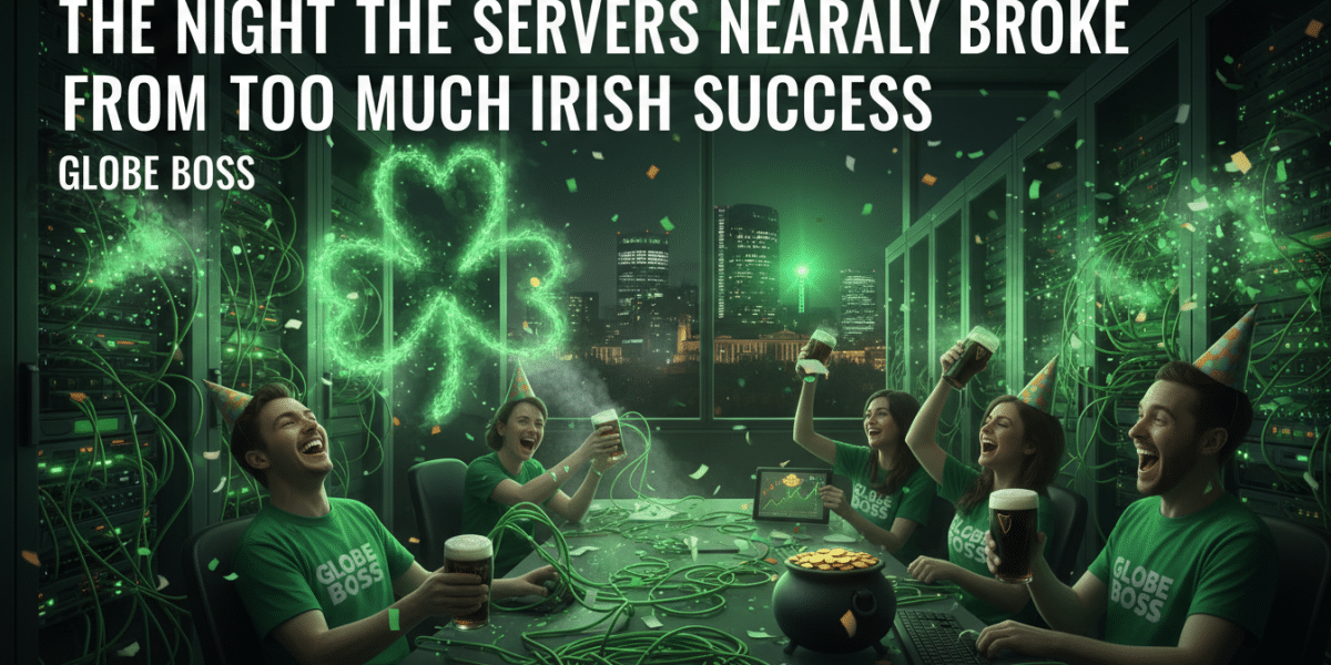 the night the servers nearly broke from too much irish