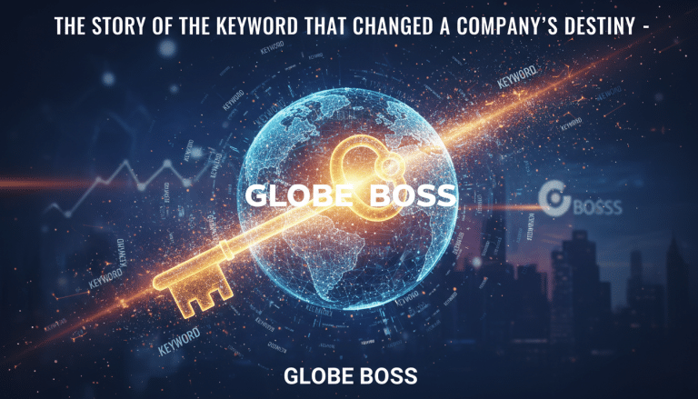 Golden key through global network, keyword success, Globe Boss.