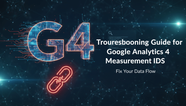 Troubleshooting Google Analytics 4 (GA4) data flow issues.
