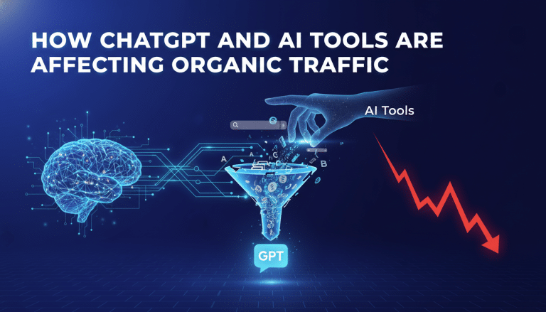 ChatGPT and AI tools causing organic traffic decline.