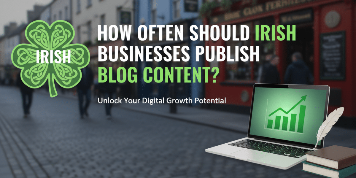 How often Irish businesses should publish blog content.