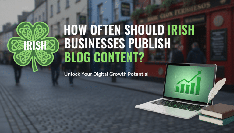 How often Irish businesses should publish blog content.