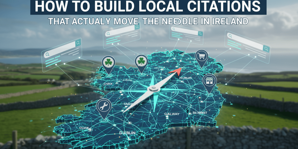 Digital map of Ireland for local SEO citations.
