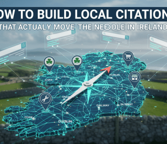 Digital map of Ireland for local SEO citations.