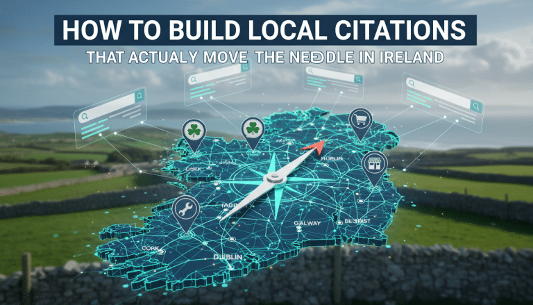 Digital map of Ireland for local SEO citations.