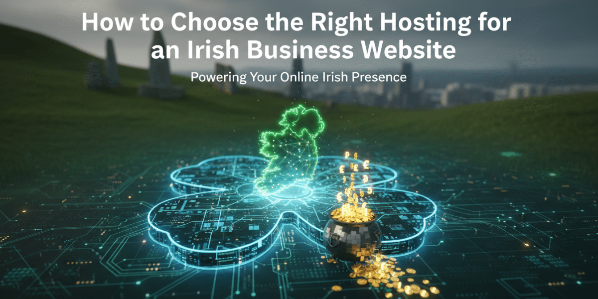 Choosing Irish website hosting for online business presence.